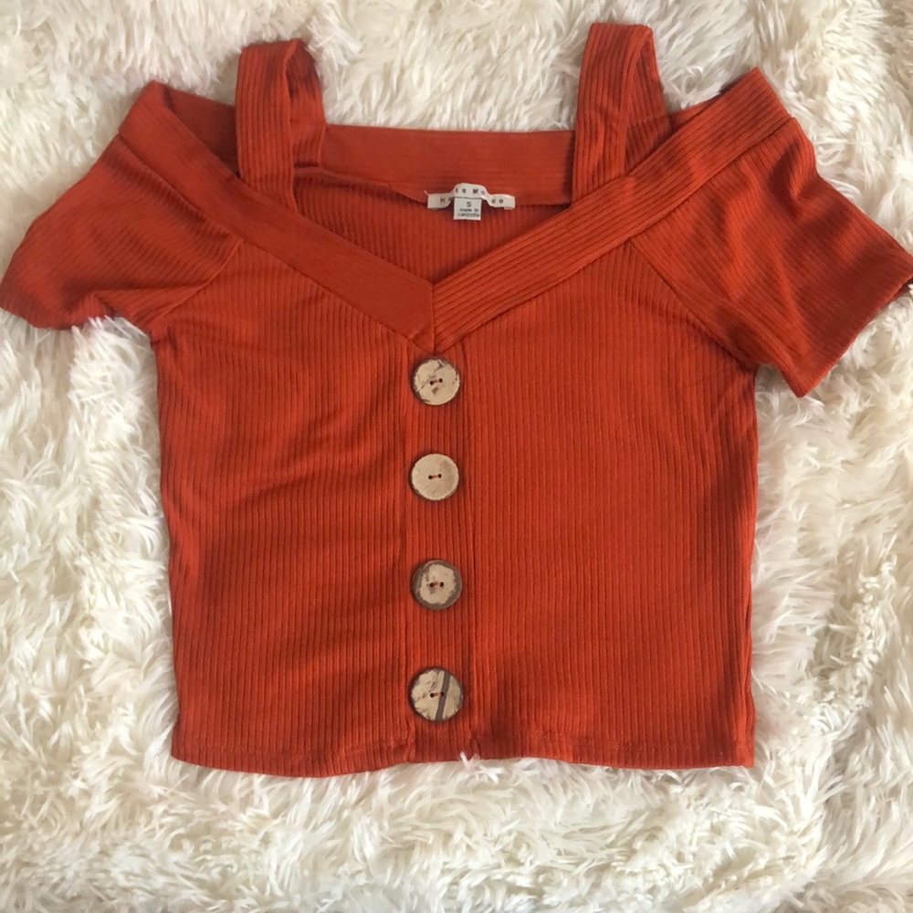 Haute monde  orange   tank top